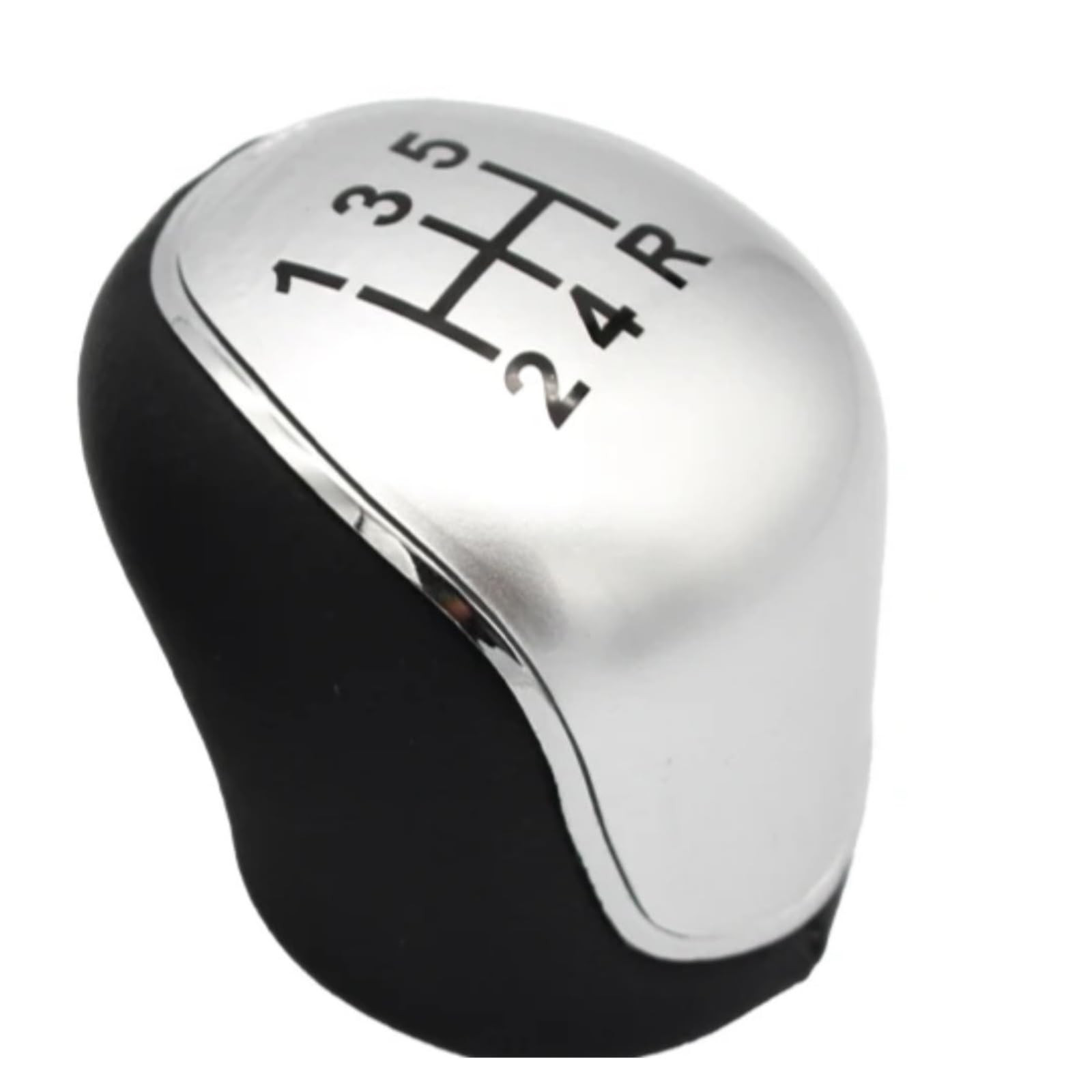 Jsyalmslw Silver 5 Speed For Focus Mk2 Mk3 C-Max For Grand Galaxy Kuga Sporty Gear Knob