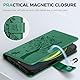 EASDNB Handyhülle für iPhone SE 2022/2020 Hülle, für iPhone 8 / iPhone 7 Lederhülle [3 Kartenfächer] [Magnet] [Ständer] Flip Wallet PU Leder Prägung Schutzhülle für iPhone SE 2022/ SE 2020/8/ 7, Grün