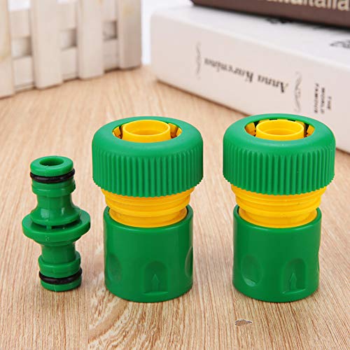 AOWINHIT El Kit de Conector Rápido de Manguera de Agua Preciso de 1/2' Conecta de Manera Eficiente El Grifo de Jardín para Riego, Balcón y Lavado de Autos