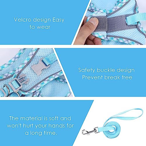 Brifit Cat Harness and Lead Set, Soft Mesh Adjustable Cat Vest Harness, Escape-Proof - Image 4