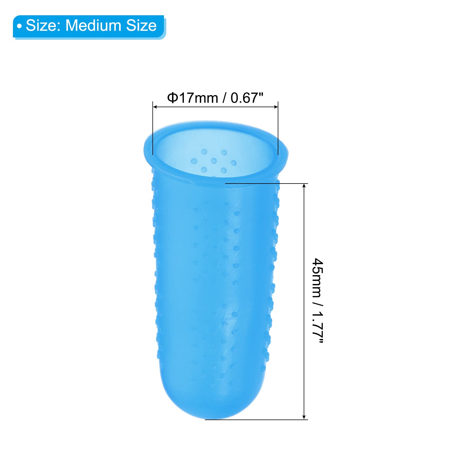 PATIKIL 0.67 Inch Rubber Finger Tips - Image 2