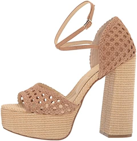 Jessica Simpson Women's Aditi Peep Toe Platform Sandal Wedge, Natural, 10 | Image 7