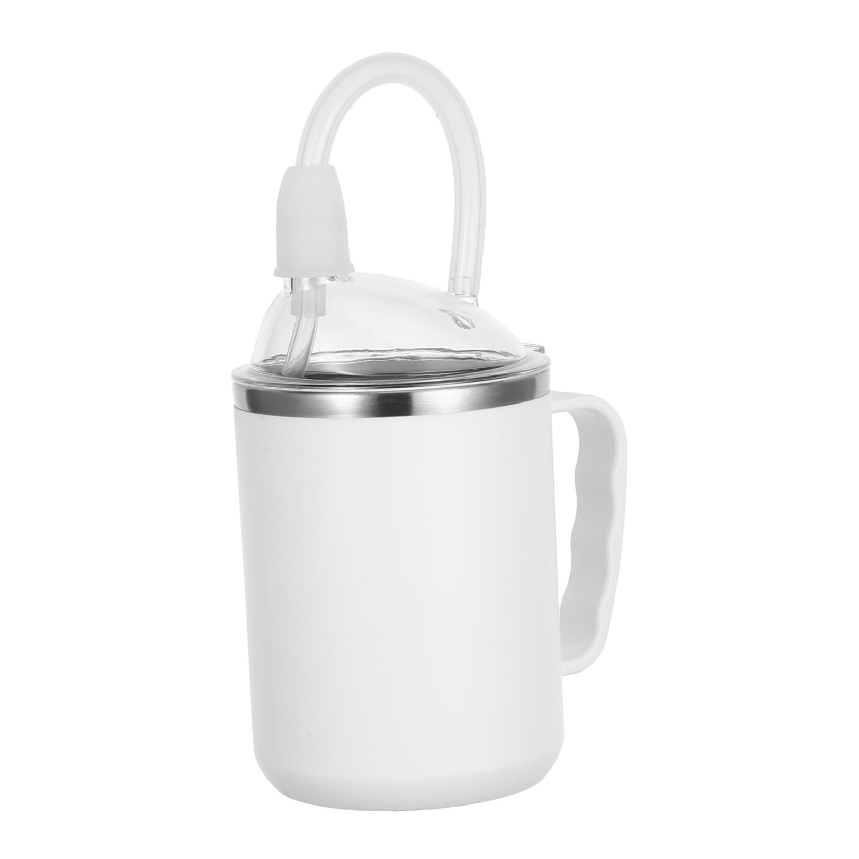 Gatuida Tazza per Alimentazione Anziani da 500ml con Beccuccio Antigoccia e Manico Ergonomico in Pp per Uso Ospedale e Casa, per Pazienti e Convalescenti