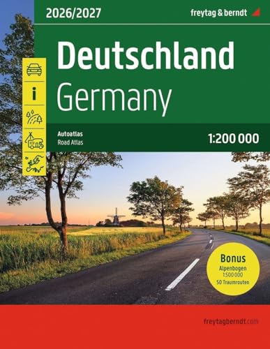 Germany Road Atlas 2026/2027: 1:200,000 scale