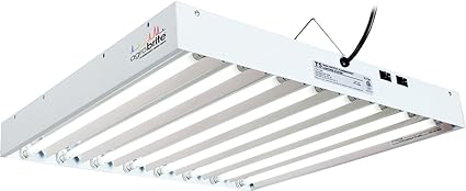 Hydrofarm Agrobrite FLT28 T5 Fluorescent 2 Foot 8 Tube Grow Light System
