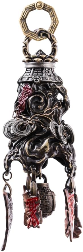 COPPERTIST.WU Stormroot Dao Bell for Home&Car Decor,Vintage Hanging Bell for Garden Decoration (Bell with Accessory)