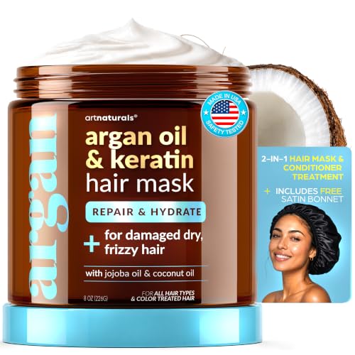 ArtNaturals 2-Step Deep Repair Hair Mask for Damaged Hair - Intensive Treatment for Dry, Damaged &...