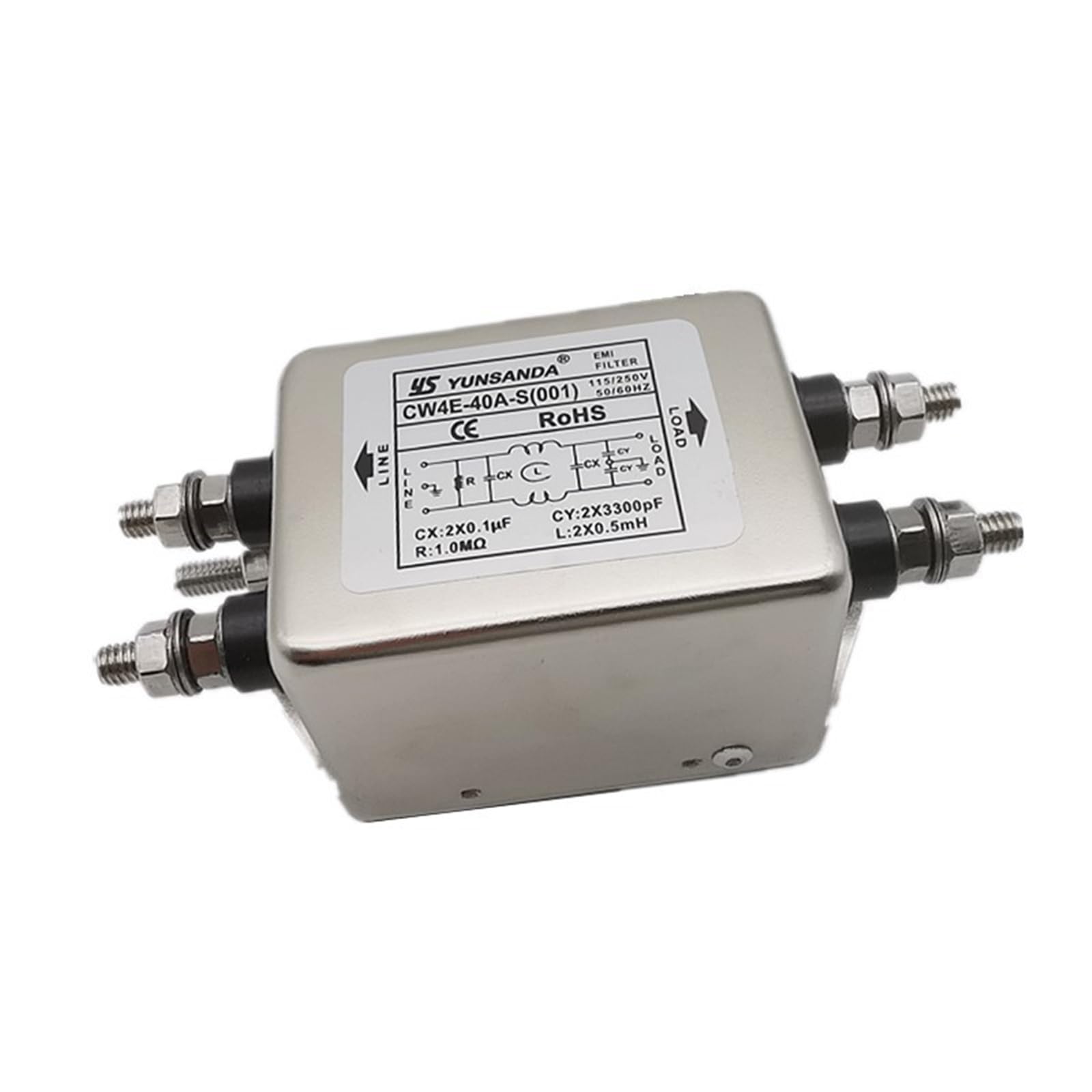 Filtro di alimentazione CW4E-40A-S(001) monofase 220V40A