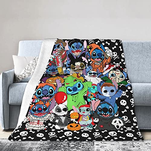 Halloween Blankets Cartoon Super Soft Throw Blanket Horror Movie Throw Scary Mysterious Character Air Conditioner Blanket Warm Cozy Flannel Blanket Home Decor For Couch Bed Sofa50 X40 #TOP6
