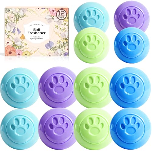 Image of SCENTORINI Shoe Deodorizer Balls, Sneaker Deodorizer Balls 12 Pack | Odor Eliminator for Smell Shoes, Boots, Long Lasting Shoe Freshener for Gym Bags, Drawers and Small Spaces