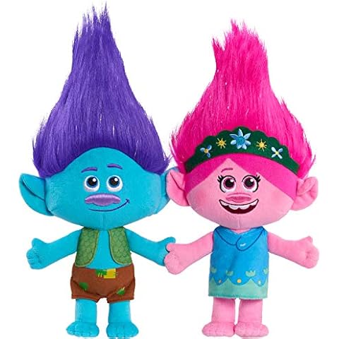 Trolls 13-inch World Tour Poppy & Branch Friendship Plush 2-Pack Stuffed Animals, Kids Toys for Ages 3 Up, Amazon Exclusive by Just Play Cover