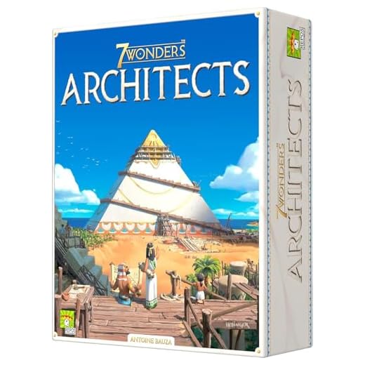 Asmodee 7 Wonders Architects - Shape History with Your Ingenious Wonders, Civilization Strategy Game for Kids and Adults, Ages 8+, 2-7 Players, 25 Minute Playtime