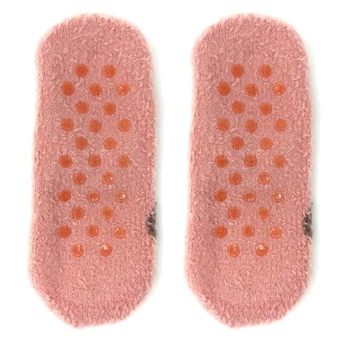 Image of ooohyeah Women's Animal Mary Janes Sock Slippers, Funny Cute Travel Trip Socks, One Size