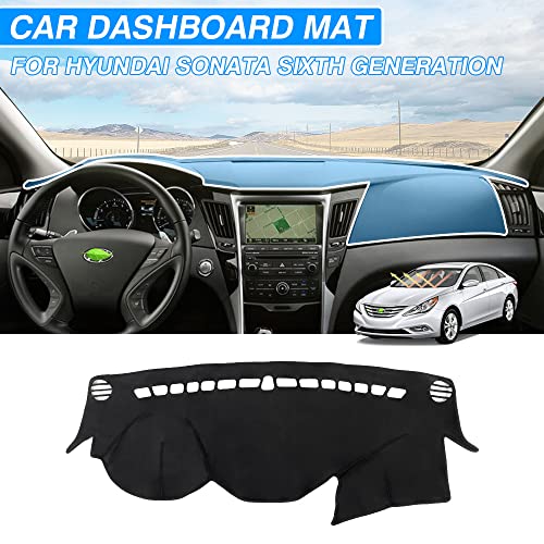 Cartist Dash Cover Compatible With Hyundai Sonata 2011 2012 2013 2014 Dashboard Cover Mat Non-Slip Carpet Sunshield Glare Uv Rays Protector… #TOP3