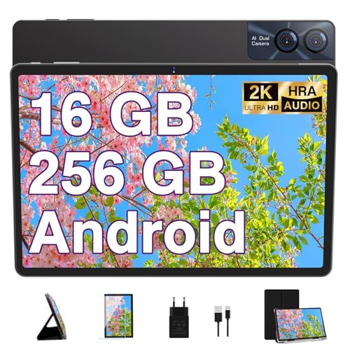 GOODTEL 2024 Tablet táctil Android 13 más Nuevo de 11 Pulgadas 16GB RAM+256GB ROM（TF...