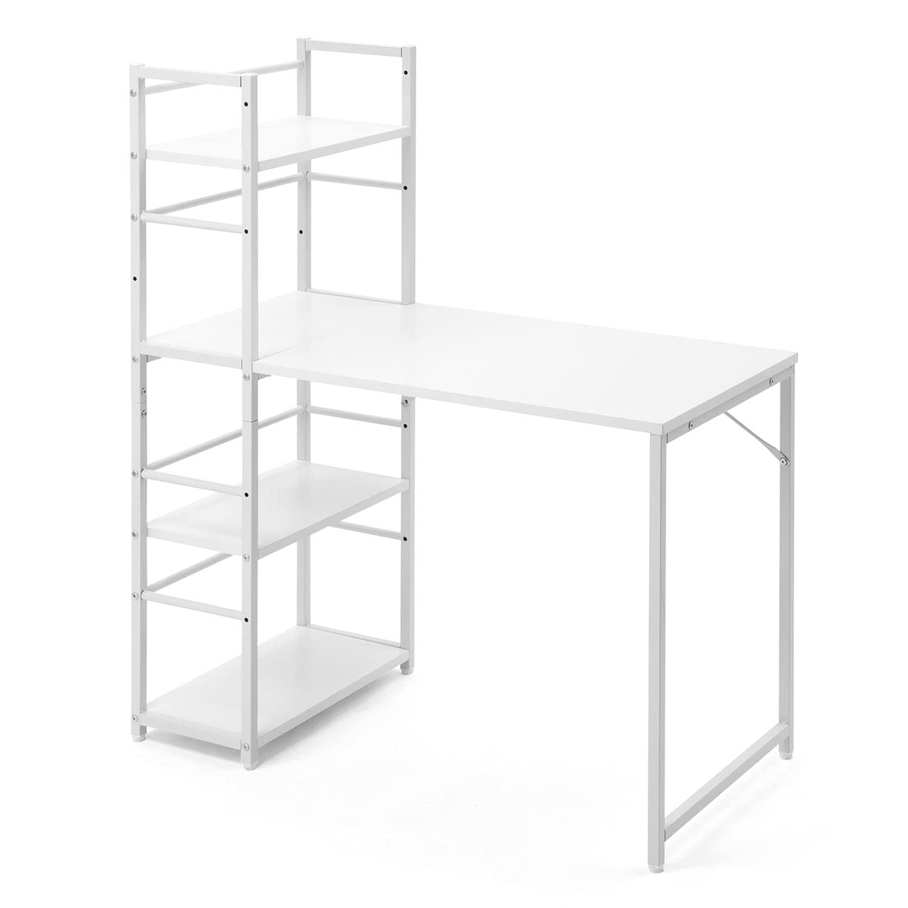 Amazon | サンワダイレクト パソコンデスク ラック付き 幅100×奥行50cm