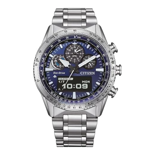 Citizen JV2000-51L Promaster Skyhawk Herrenuhr Edelstahl Solar Blau Silberfarben