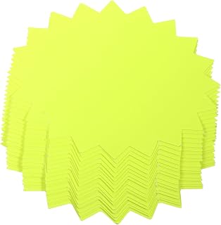 80pcs Retail Price Label Tags Yellow Medium Practical Price Display Signs for Supermarket Shop Advertising