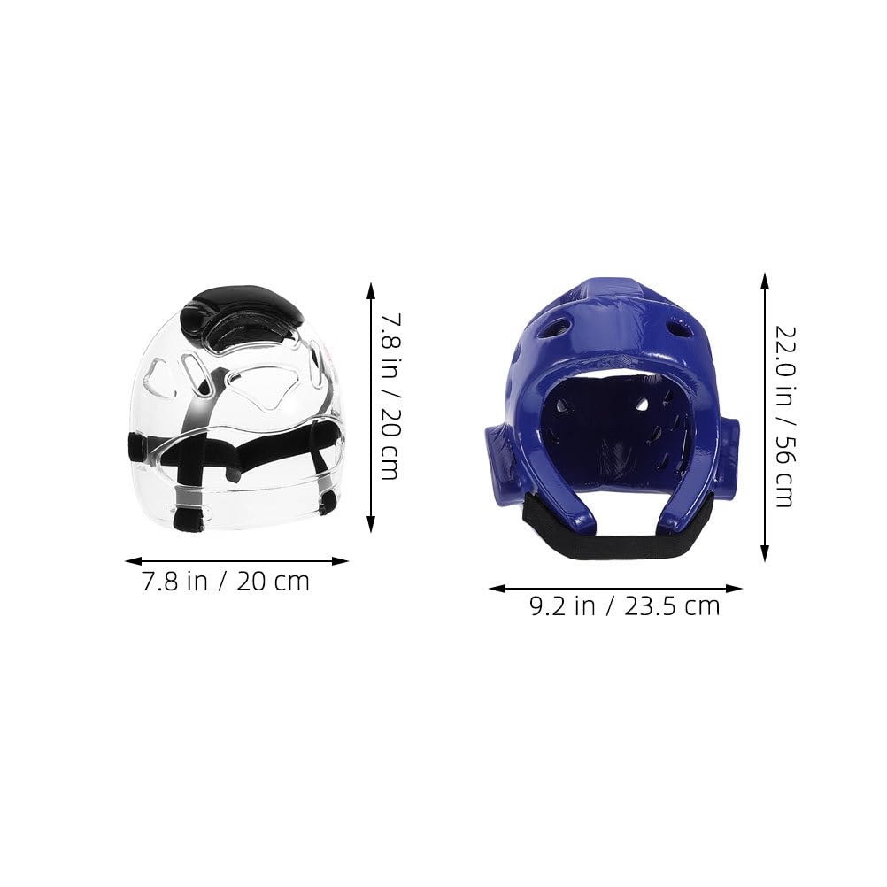 Garneck Casco Protettivo Per Bambini E Adulti – Taekwondo, Kickboxing, MMA – Taglia S, Blu, Antiurto Con Protezione Orecchie Ventilata