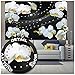 Produktbild GREAT ART Fototapete  Orchidee Weiß mit Diamanten  Wandbild Dekoration Blumen Modern Flowers Blüten Orchid Knospe Phalaenopsis Knabenkraut Foto-Tapete Wandtapete (210 x 140 cm)