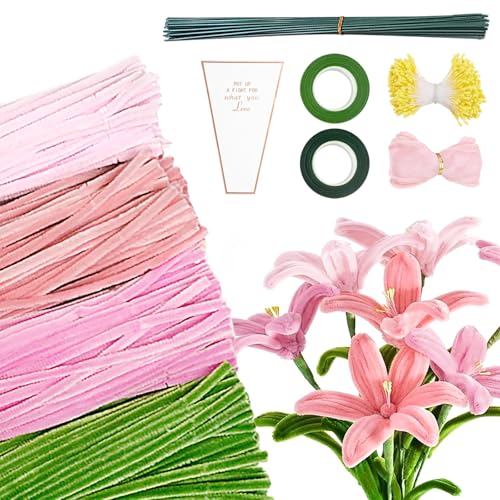 Juego de 400 limpiapipas para manualidades – Juego de manualidades con alambre de flores, cinta adhesiva y papel de regalo como Navidad o regalo de cumpleaños Juego de 400 limpiapipas para manualidades – Juego de manualidades con alambre de flores, cinta adhesiva y papel de regalo como Navidad o regalo de cumpleaños