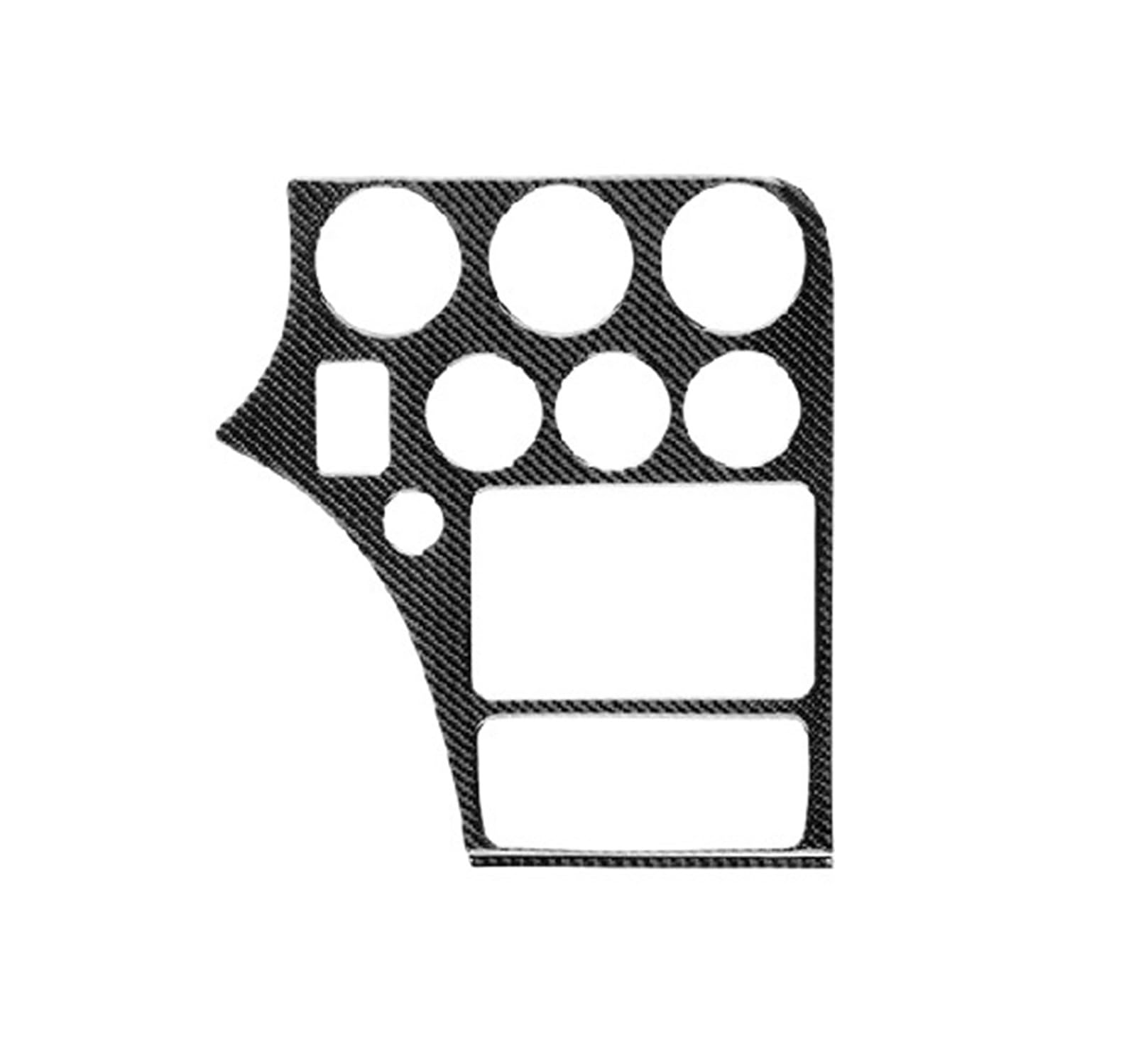 for Alfa for Romeo 159 2005-2023 LHD RHD Car Center Console Panel Frame Trim Sticker OOPUHKSY(for LHD Black)