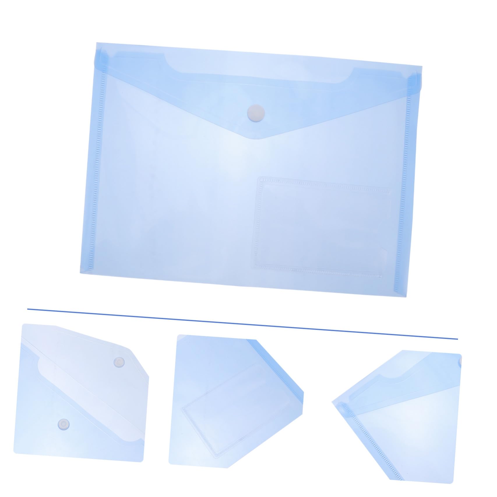 30Pcs Sacchetto di Immagazzinaggio di File Con Bottone A Pressione Documenti Ricevuta Organizzatore con La Tasca di Carta