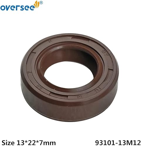 Miniatura 3 de OVERSEE 93101-13M12 Oil Seal For Yamaha Outboard Motor 2T 3HP 4HP 5HP Parsun Hidea HDX SEAPRO Size 13 * 22 * 7mm