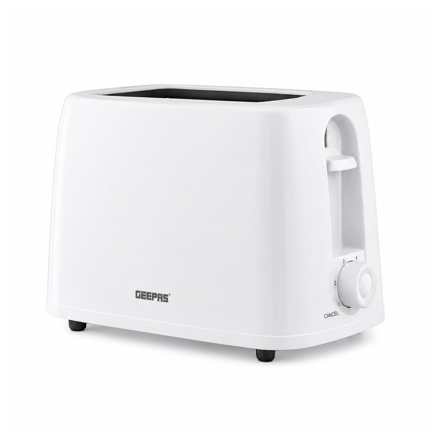 GEEPAS 2-Slice Bread Toaster 6 Browning Level | Thin Bread Slice 650W White