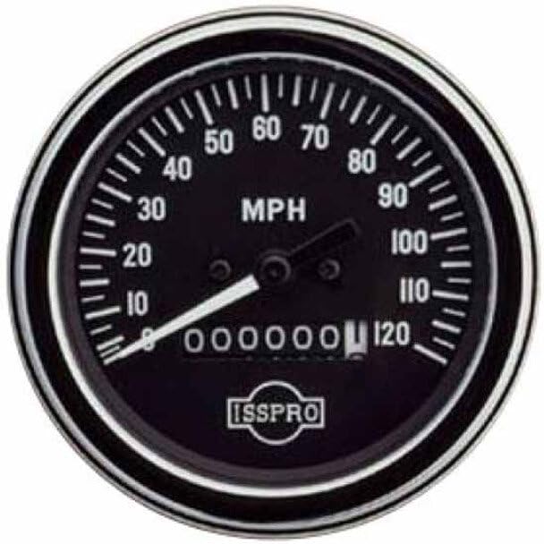 Replacement for Mack RW Superliner Year 1987 3.375 INCH Mechanical Speedometer 120 MPH with Odometer Chrome Bezel by Technical Precision