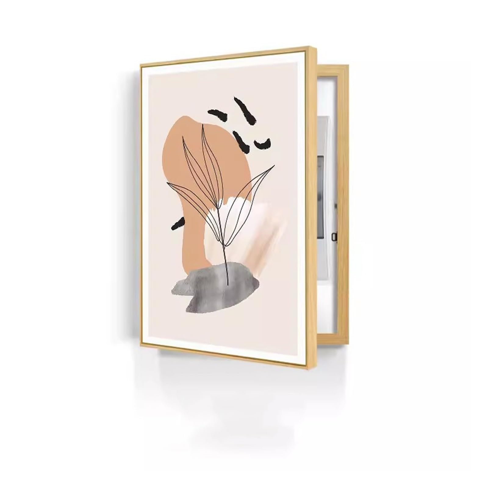 Panneau de compteur électrique décoratif avec illustration cachée pour salon et bureau