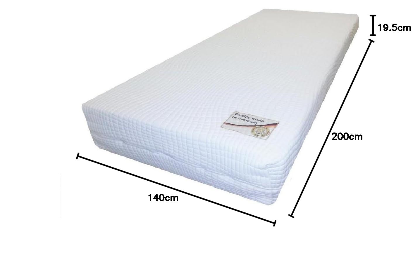 Doctorsleep Medicon 9-Zonen-Comfortschaum-Kern-Matratze 19,5 cm mit Bezug - Aloe Vera Größe: 140x200 cm Härtegrad 1