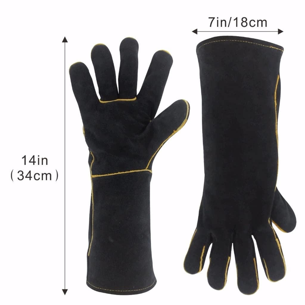 Guantes De Soldadura Resistentes Al Calor For Soldador Cocina Hornear Chimenea Animales Barbacoa