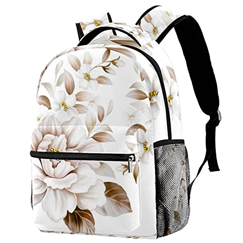 Sac à dos à fleurs multicolore pour l'école et l'ordinateur portable des enfants