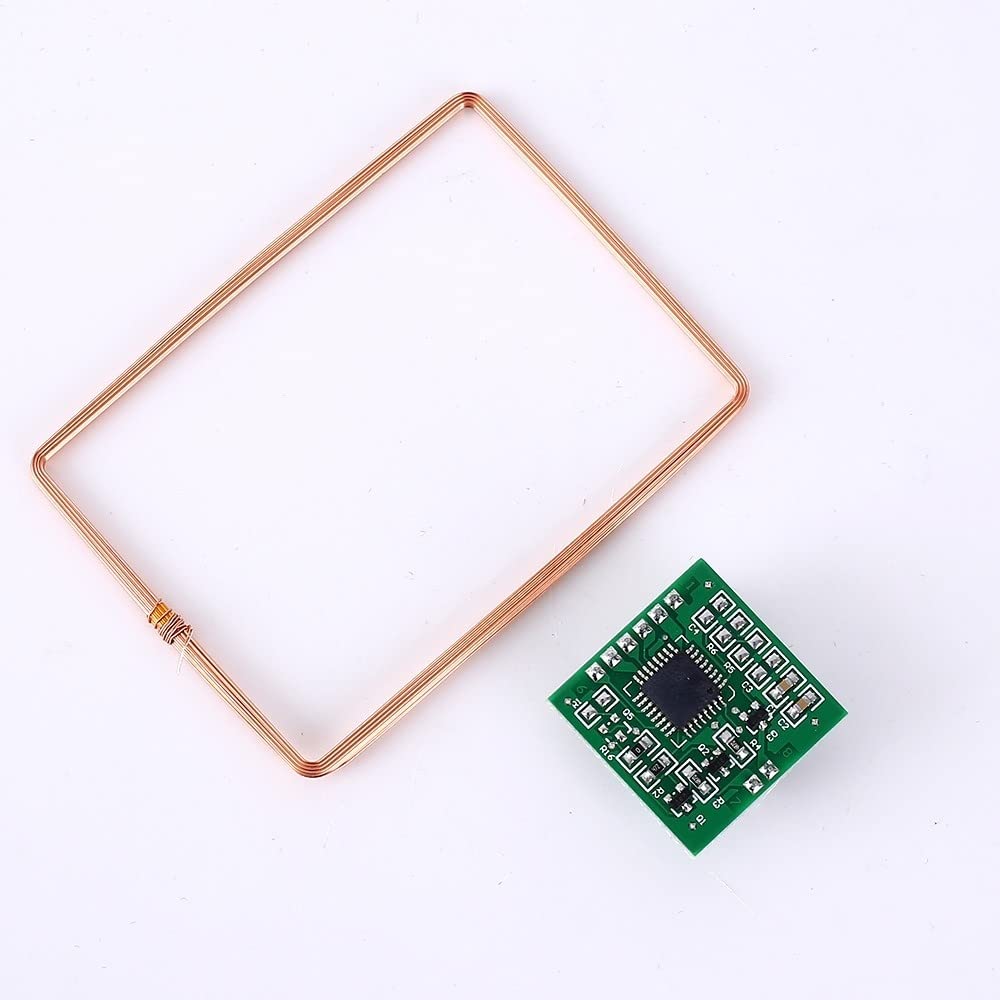 DONGKER Módulo de lector RFID 134.2KHZ sin contacto con antena ISO 11784/85