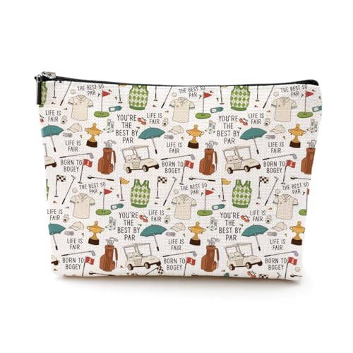 Golf Gifts Cosmetic Bag Funny Golf Gift Golfing Gifts Makeup Travel Bag for Women Friends Sport Team Golf Lovers Coworker Golfer Boss Coach Female Birthday Christmas Retirement Golf Accessories