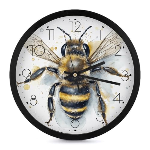 Horloge analogique silencieuse de haute précision pour salle de bain