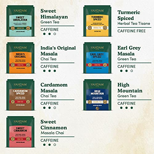 Vahdam, Best Tea Assortments | 15 Different Tea Bags - Variety Pack Gift Box | Mothers Day Gifts From Daughter & Son | Premium Tea Gift Set | Mom Gifts, Gifts For Mom #TOP3