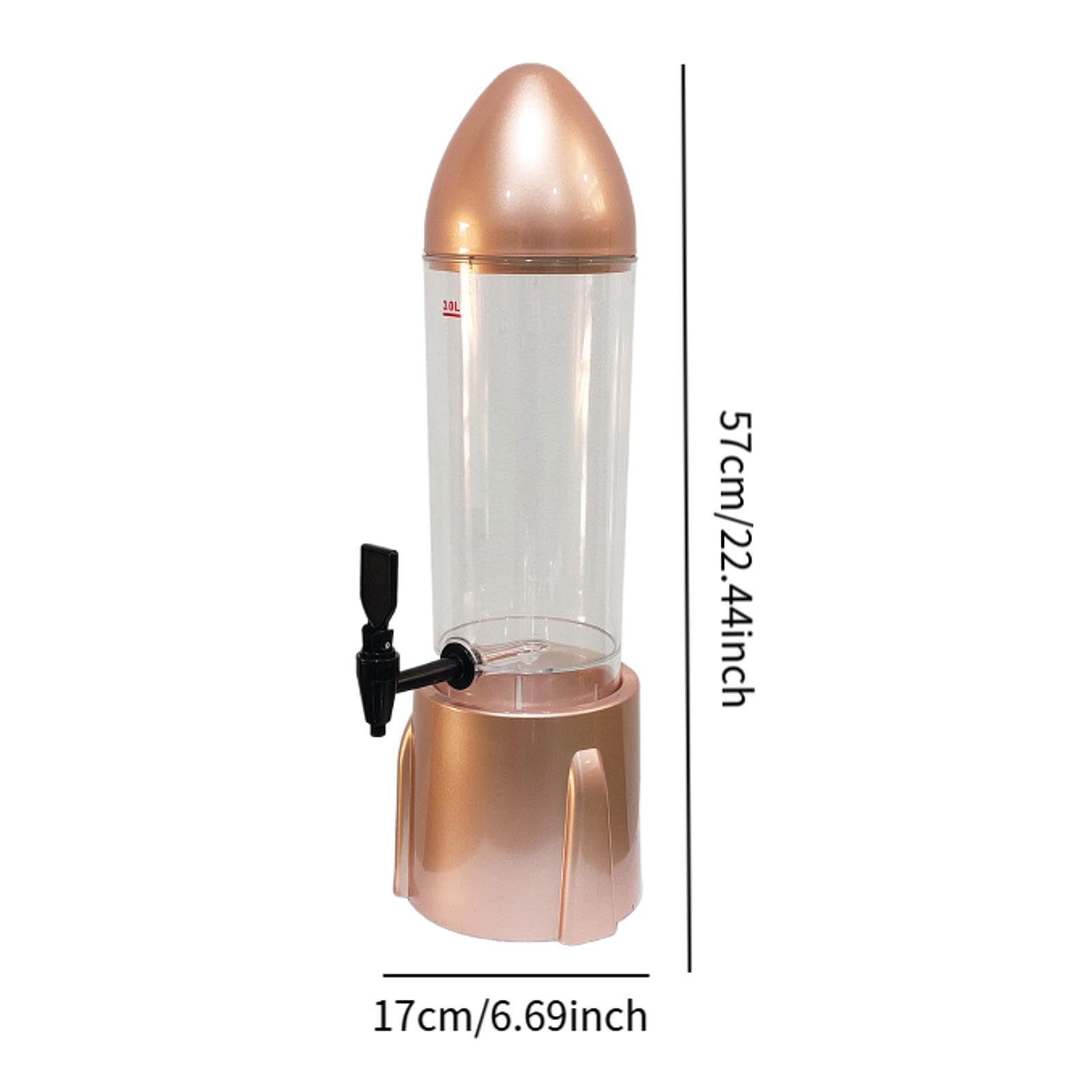 KESOTO Torre Rimovibile Del Al Distributore di Birra 3L, Oro Rosa