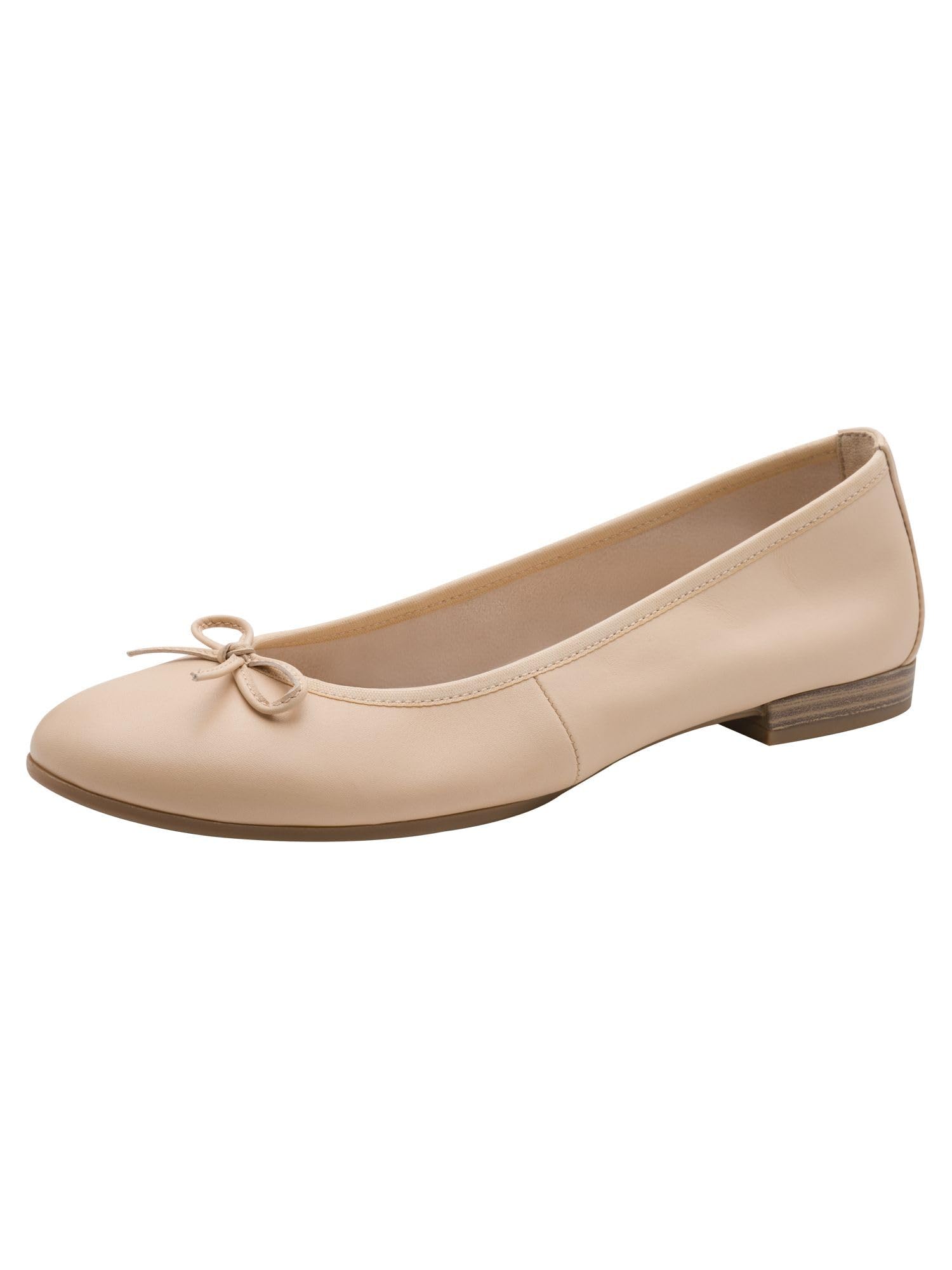 Ballerines en cuir souple Tamaris pour femme - Beige, taille 38 EU