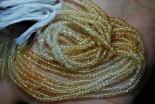 Citrine AAA micro-facettée perles de qualité gemme pour joaillerie - 3