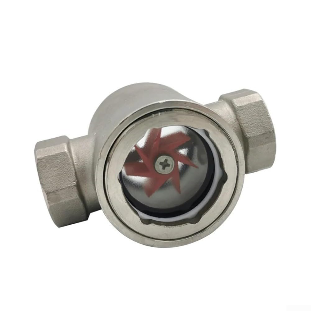 Industrielles Schauglas Wasserdurchflussanzeiger 304 Edelstahl, für hydraulische pneumatische Systemüberwachung (DN8)