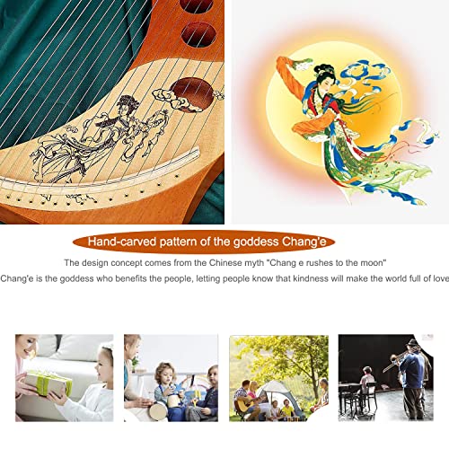 Joygood Harp Autoharps Lyre Humanized Design Of The Moon Harps thumb #1