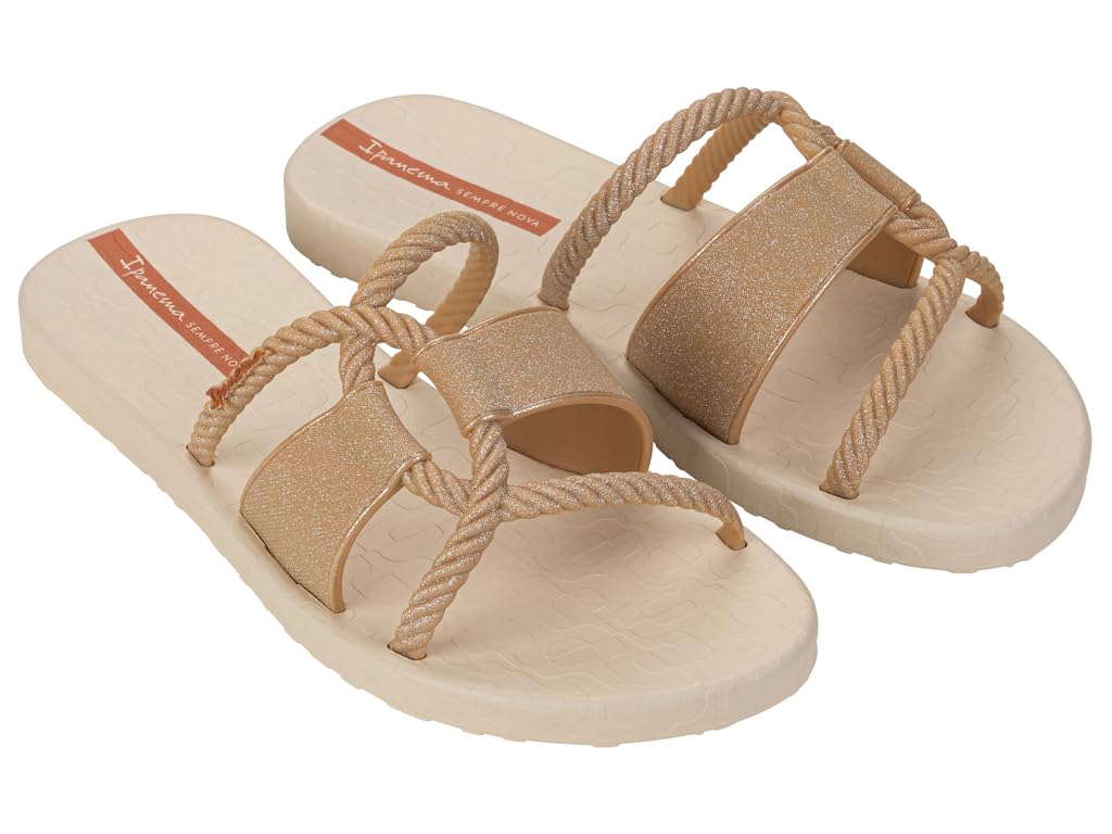 Ipanema Women's Diversa Mais Slide Ad Flip-Flop, Metallic, 8.5/9 UK