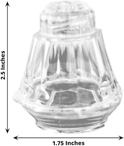 Miniatura 3 de Efavormart - Paquete de 12 recipientes de plástico transparente para sal y pimienta