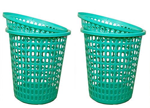 Image of 2 Royal Laundry Basket with Lid, Cap - Durable (Unbreakable) 50L (Royal Green, Royal Green)
