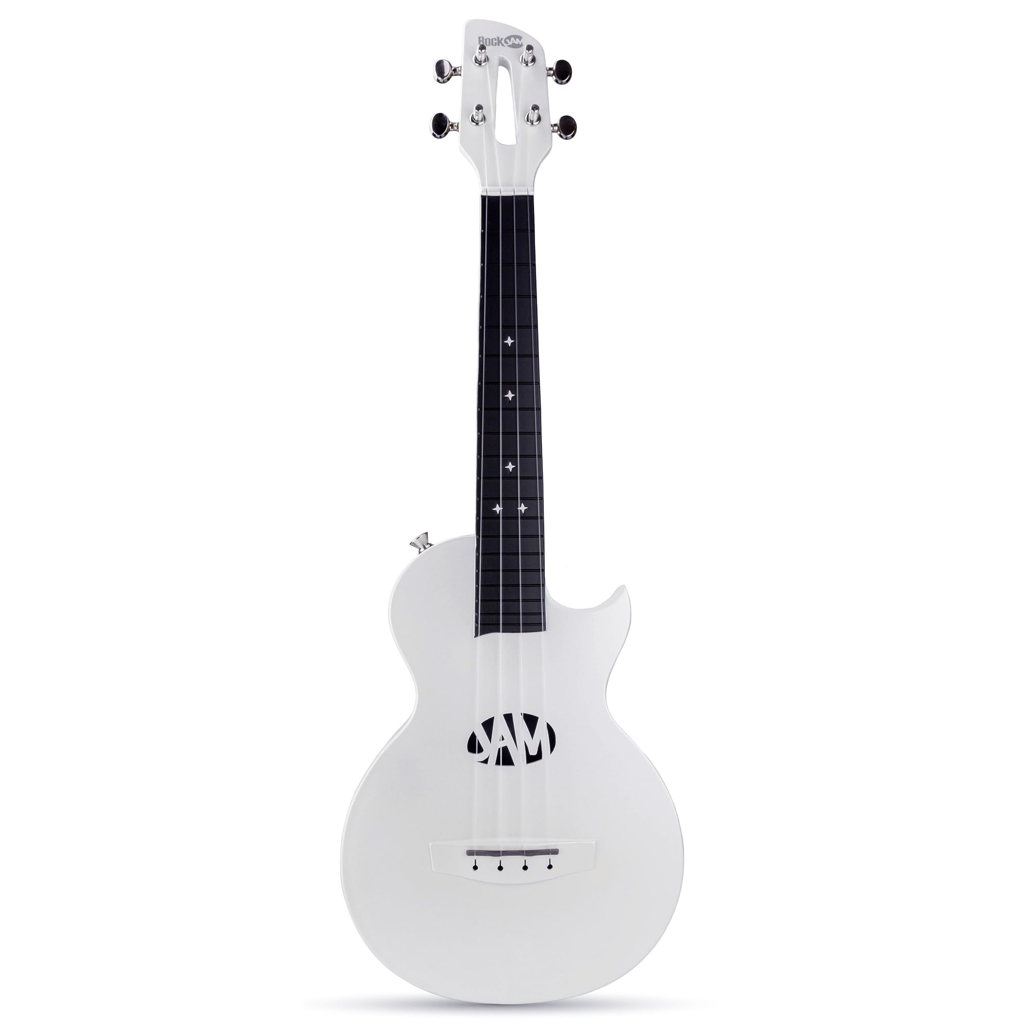 Ukulele RockJam in fibra di carbonio con custodia, capotasto e cinturino