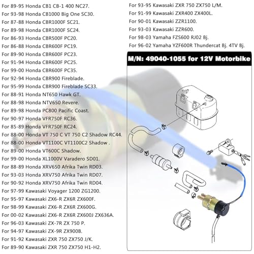 Bomba de combustible CBR600F1999 soluciona fallos de arranque a 12v 5