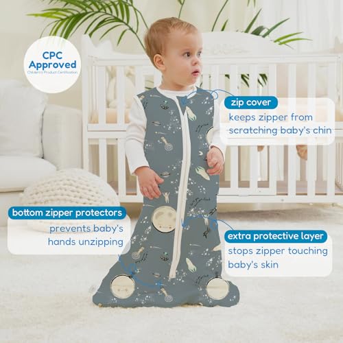 Image of TotAha Sleep Sack 15-18-24 Months 1.0 TOG, Unisex Buttery Soft Sleeping Sacks with 2-way Safe Zipper, Premium Winter Sleep Bag