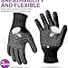 IYASA Heat Resistant Gloves for Hair Styling, Thermal Protection Curling Iron Gloves, Silicone Bumps Heat Protectant Gloves for Hair Styling, Hand Protection Heat Gloves for Sublimation - Black